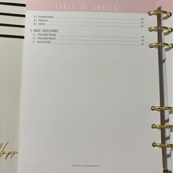 Wedding Planner and Journal Set - Picture 5 of 7